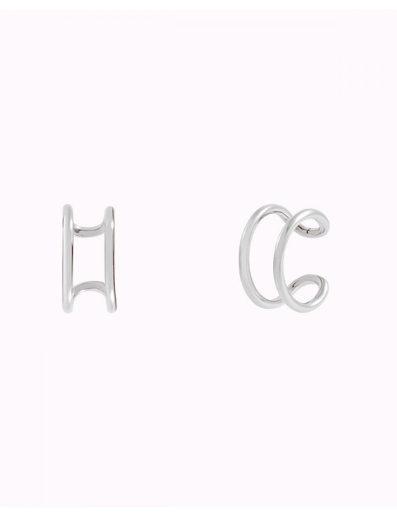 Ear cuff conch fino de doble banda