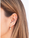 Ear cuff conch fino de doble banda